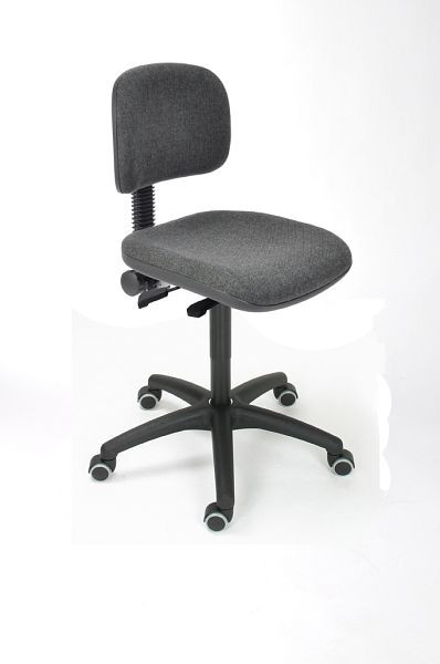 Lotz Arbeitsstuhl "Komfortserie" Sitz und Rücken Polster anthrazit, Sitzhöhe 480-670mm, 8530.13