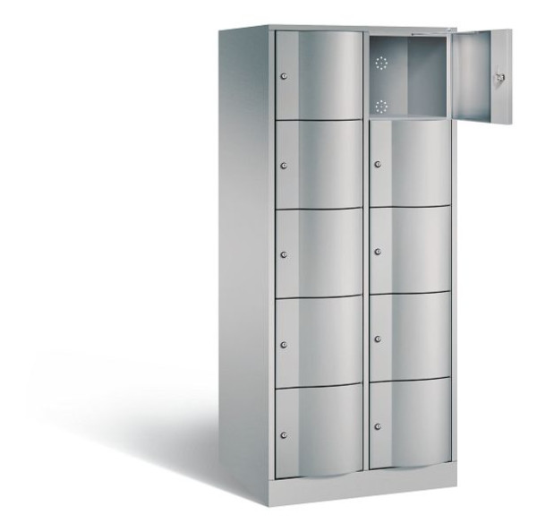 C+P XL-Schließfachschrank Resisto, H1950xB772xT640mm, Farbe: Weißaluminium, 8570-273 S10131