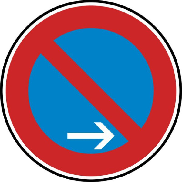 Stein HGS Eingeschränktes Haltverbot Ende (Rechtsaufstellung) Nr. 286-20, 600 mm / RA1 / Flachform 3 mm, 286-20-213