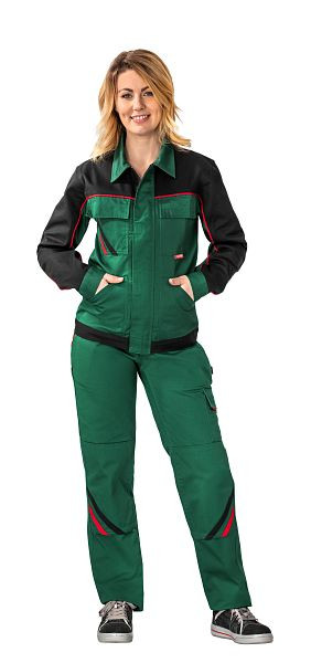 Planam Highline Damen Bundjacke, grün/schwarz/rot, Größe 54, 2397054