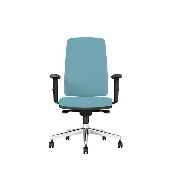 Bisley Bürodrehstuhl Stone, Tiefenverstellbarer Sitz, Mit 3D Armlehnen, Aluminiumfußkreuz, MR6366 turquoise, STONETADMR6366