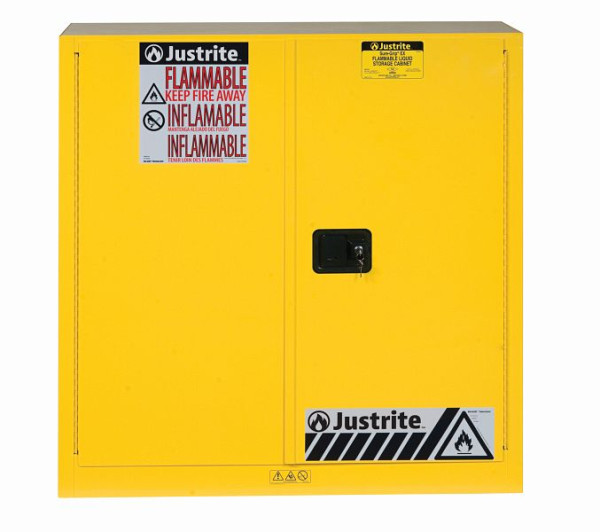 Justrite Classic Sure-Grip EX Sicherheitsschränke 89-CL, 112 x 109 x 46 cm, Tür selbstschließend, JCB8930201