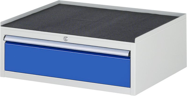 RAU Schubladenschrank Serie 7000, B770xT650xH285mm, Schublade: 1xH180mm, Metallauflage mit 3-seitigem Abrollrand und Anti-Rutsch-Matte, 03-XL1.0A-MT.11
