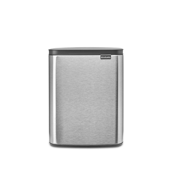 STEIN HGS Bo Mülleimer, Edelstahl matt Fpp, 12 Liter, 83555.0003