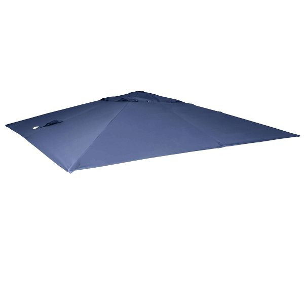 Mendler Ersatz-Bezug für Luxus-Ampelschirm HWC-A96, Sonnenschirmbezug, 3,5x3,5m (Ø4,95m) Polyester 4kg, blau, 76903