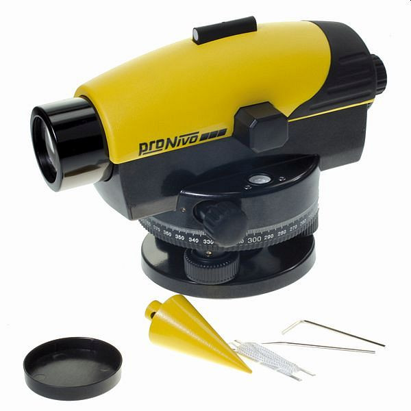 proNIVO Optisches Nivelliergerät PNAL-32 mit 32-facher Vergrößerung, 205-PNAL-32