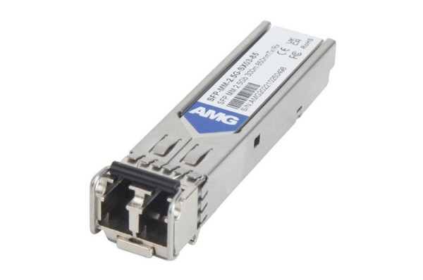 AMG Systems SFP, 2.5Gb/s, Doppelfaser, Multimode, 300m Reichweite Tx/Rx: 850nm, LC, DDM, SFP-MM-2.5G-SX03-85