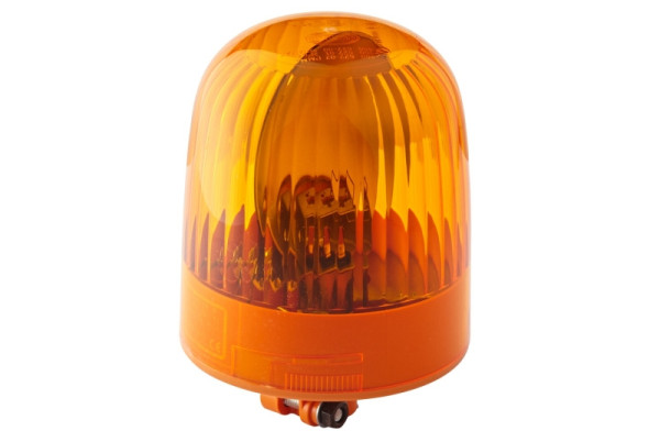 HELLA Halogen-Rundumkennleuchte, KL Junior, 12/24V, gelb, Rohrstutzen, Höhe 188 mm, 2RL 007 551-021