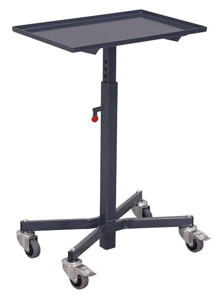 VARIOfit ESD Materialständer, Ladefläche: 605 x 405 mm, Außenmaße: 610 x 410 x 770 - 1.020 mm, sw-405.040