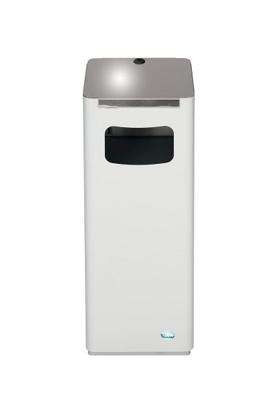 VAR Wertstoffsammelgerät WSG 25R, Gerätefarbe: lichtgrau, Aufsatz: Edelstahl, 2172