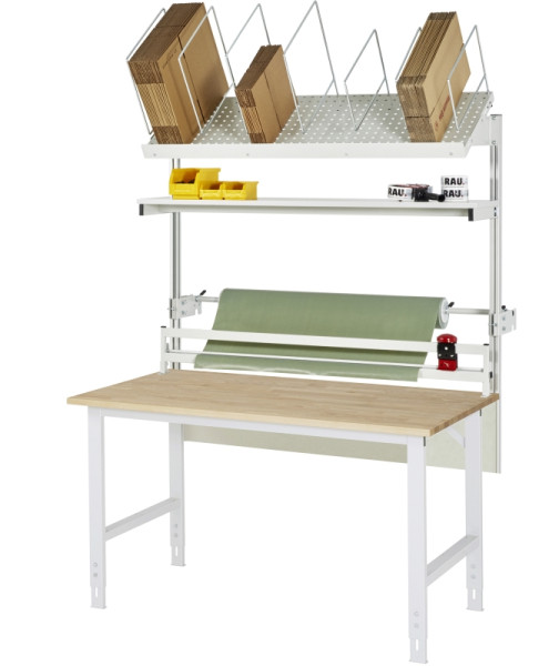 RAU Packtisch Komplettset 03, AT-Tom, B1500 x T800, B-Platte, 06-625B80-15-VP03.12