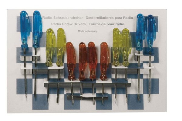 SW-Stahl Schraubendrehersatz, Mini, Plastikclip, 12-teilig, 32310L