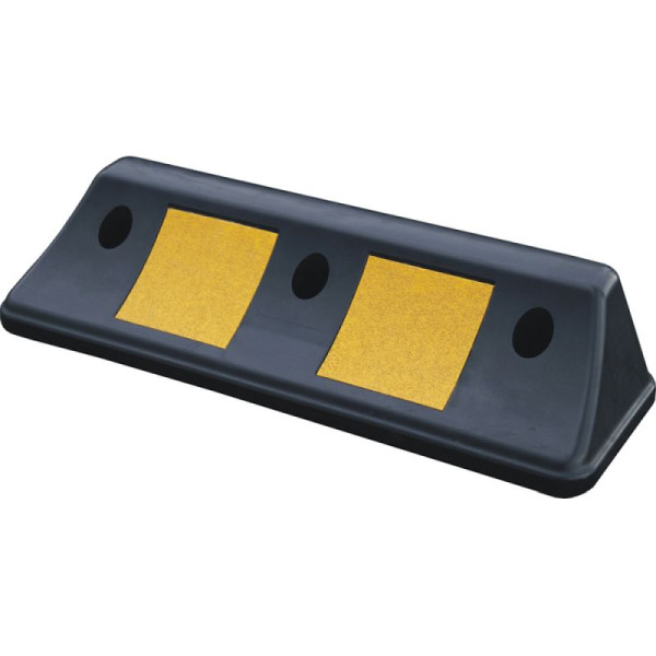 Stein HGS Parkhilfe/Radstop "Ridge" aus Kunststoff, 500mm, 100mm, schwarz/gelb, 32968