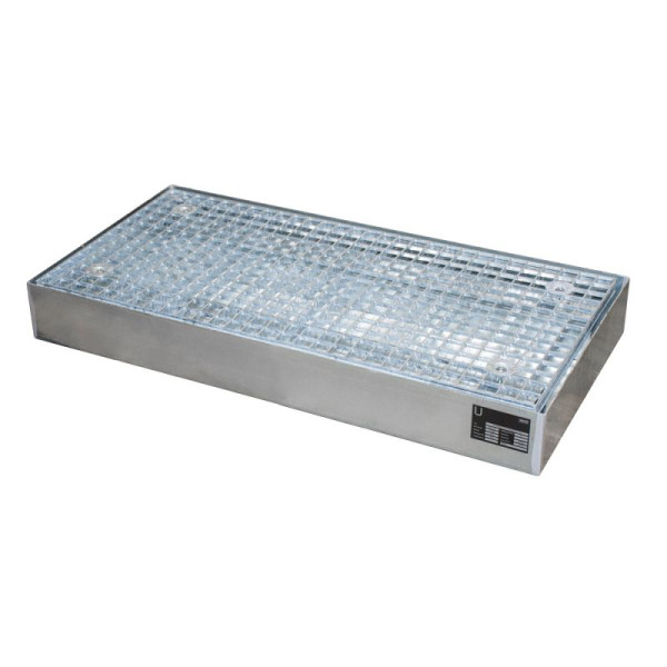 STEIN HGS Bodenschutzwanne BSW, verzinkt, befahrbar, 40 Liter, Gesamthöhe 123 mm, ohne Angabe, 79198.0002