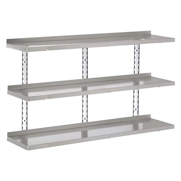 Gastro M Komplette Regal 3 Ebenen 140x40cm - Voll Montageset (ohne Schrauben), HZ758