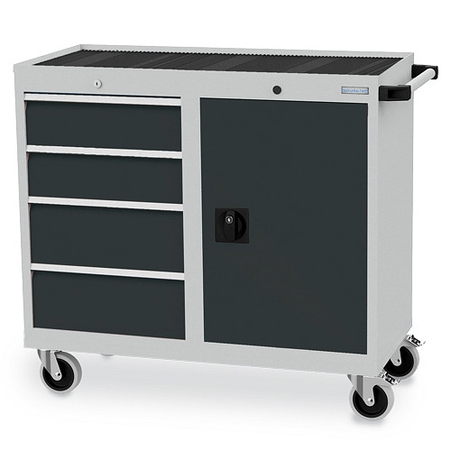 Bedrunka+Hirth Mobiler Schubladenschrank Tiefe 500 mm, R 18-16, 4x Schublade, 04.11.04Z