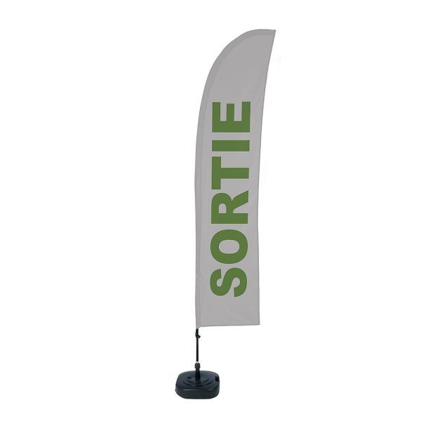 Showdown Displays Beach Flag Budget Wind Komplettset Ausgang Französisch, BFBL-WT21-17-I508