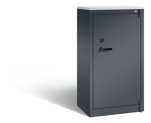 C+P Feuerschutzschrank Certos, H1226xB650xT500mm, Farbe: Schwarzgrau, Klinkengriff, 3 OH, 1160-000 S10394