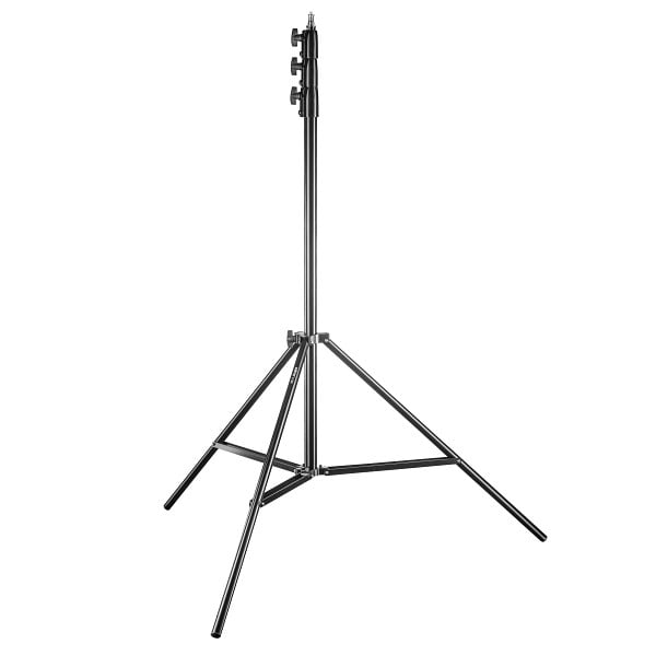 Walimex pro AIR 355 Lampenstativ 2er-Set max. Höhe 355 cm, Lichtstativ mit Luftfederung, Blitzstativ mit 8 kg Traglast, 1023181