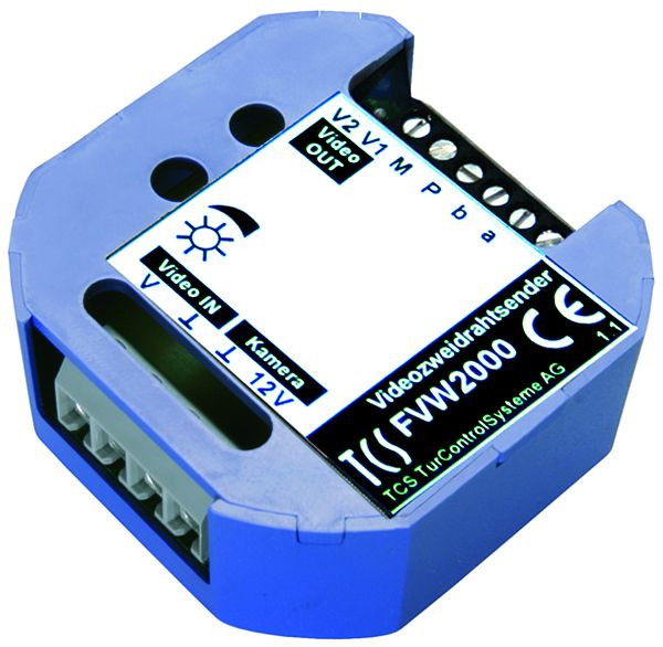 TCS Videozweidrahtsender zur Anschaltung von Kameras anderer Hersteller, Unterputz, FVW2000-0600