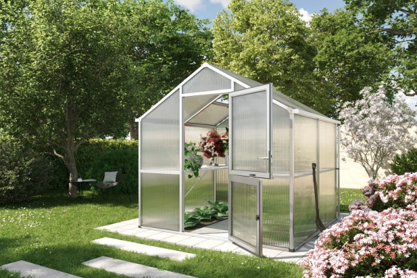 KGT Gewächshaus Modell Iris II, blank, 22200000, 4260120345238