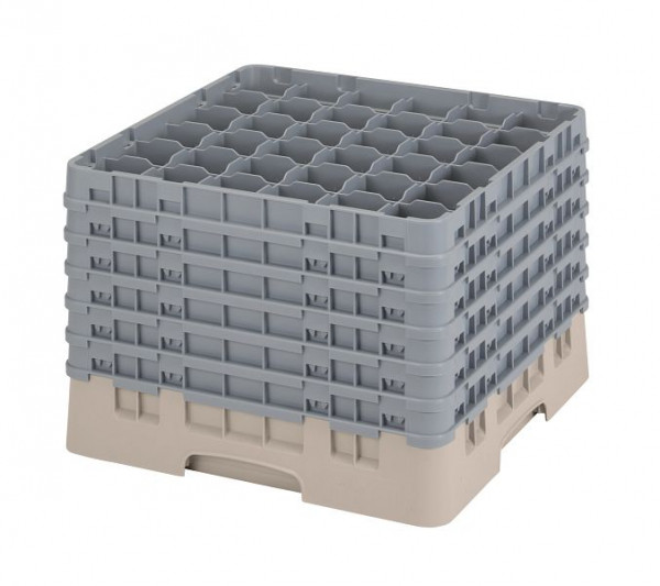 Cambro Spülkorb mit 36 Fächer Camrack® 29,8 cm Beige, 36S1214184
