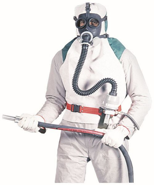 ELMAG Schutzmaske komplett Typ M03 für Sandstrahlgeräte, inklusive Frischluftfilter, 21382
