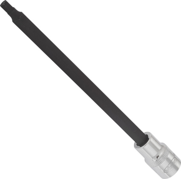 VIGOR Innensechskant Schraubendreher-Einsatz, Vierkant hohl 12,5 mm (1/2 Zoll), Innen-Sechskant Profil, 6 mm, Länge: 200 mm, VE: 10 Stück, V2088