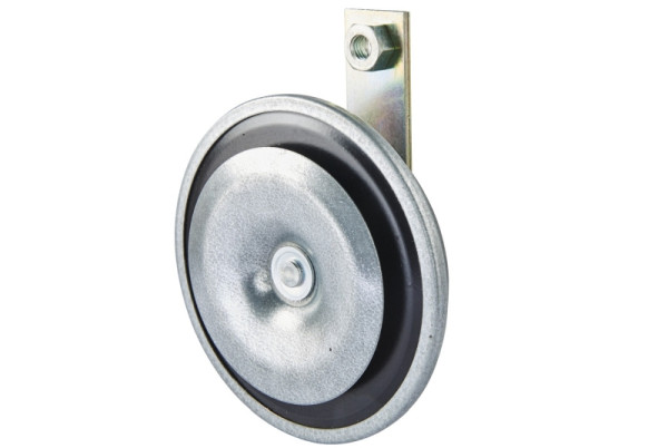 HELLA Horn, M26, 12V, 115dB(A), Frequenzbereich: 335Hz, Tiefton, Gehäusefarbe: grau, Flachsteckanschluss, 72 W, 3AL 002 952-841