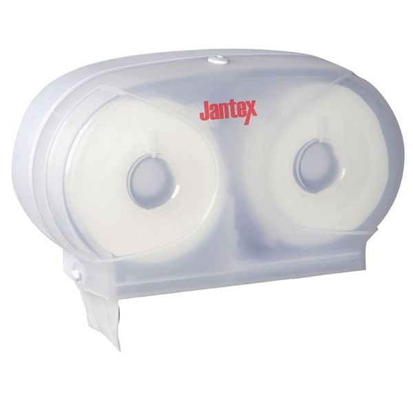 Jantex Micro doppelter Toilettenpapierspender, geeignet für Papier GL063, 33,4 x 20,7 x 12,7 cm, GL062