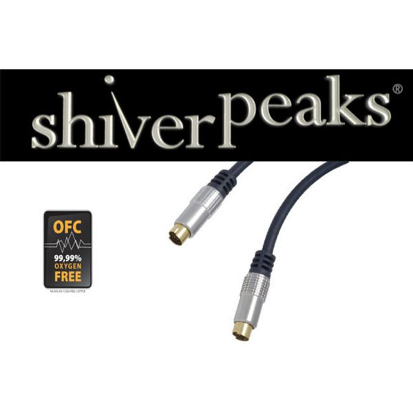 shiverpeaks PROFESSIONAL 4pol S-VHS Metall-Stecker und 4pol S-VHS Metall-Stecker,verchromte Metallstecker, vergoldete Kontakte, 5,0m, 97502-5SPP
