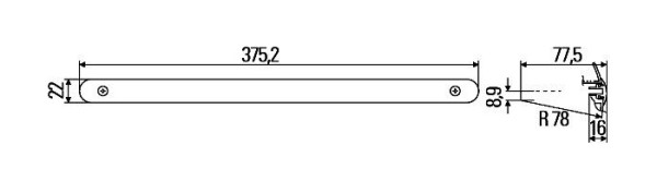 HELLA Zusatzbremsleuchte - LED - 12V - Anbau - Lichtscheibenfarbe: glasklar - LED-Lichtfarbe: rot - außen, 2DA 007 858-037