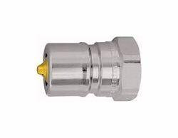 Riegler Stecknippel mit Druckeliminator, Messing verchromt, Innengewinde, 107738