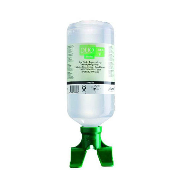 Stein HGS Augenspülflasche 'PLUM DUO' mit 0,9% Natriumchloridlösung, 500 ml, 33447