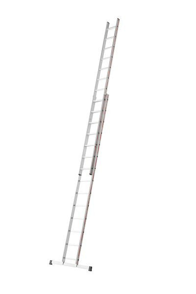 HYMER Stufenschiebeleiter, zweiteilig, 2x14 Sprossen/Stufen, 484628
