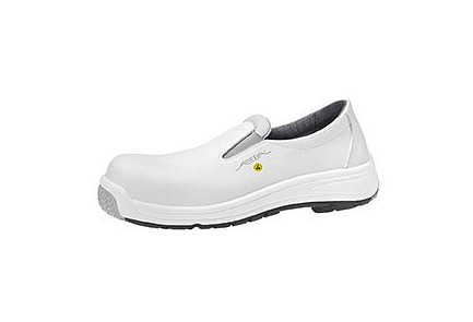 ABEBA ESD-Sicherheitsschuhe Static Control Slipper weiß ESD, S2, Ristbereich mit Gummizug, Mikrofaser, 31392-41