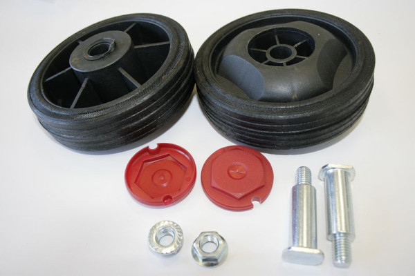 ELMAG PVC-Radsatz für EUROAIR 210, Ø 125 mm, inklusive Schrauben und Achsen, 9010208