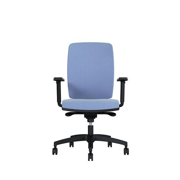 Bisley Bürodrehstuhl Cometa, Gepolsterte Rückenlehne, Höhenverstellbare Armlehnen, Kunststofffußkreuz, TN9601 mineral water, COMEGKLTN9601