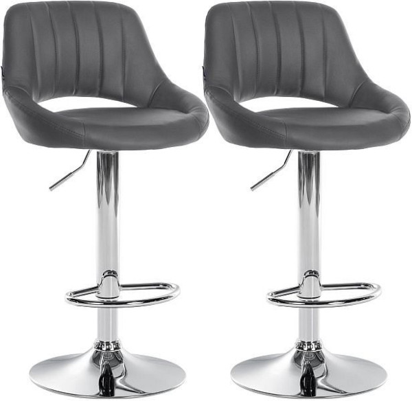 CLP Barhocker Milet Kunstleder C, grau, VE: 2 Stück, 324559