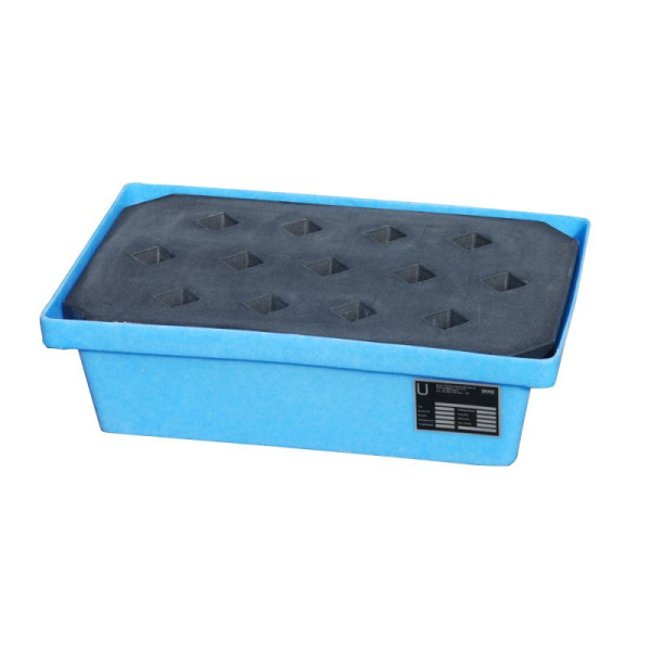 STEIN HGS GREEN-LINE PE-Auffangwanne für Paletten KWP-P, für Kleingebinde, 20 Liter, Gesamthöhe 170 mm, 79208.0002