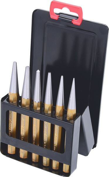 KS Tools Durchtreibersatz, 6-teilig in Blechklappkassette, 162.2124