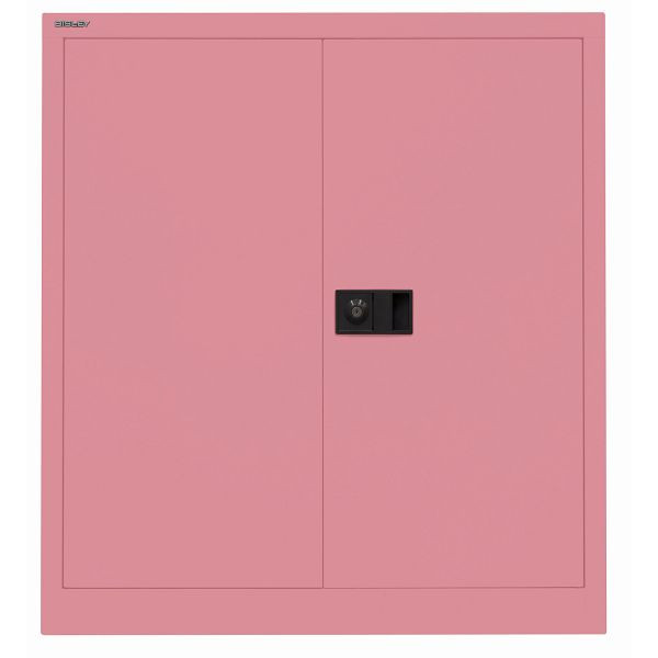 Bisley Flügeltürenschrank UNIVERSAL, 1 Fachboden für 2 Ordnerhöhen, Breite 914 mm, 601 pink, E402A01601