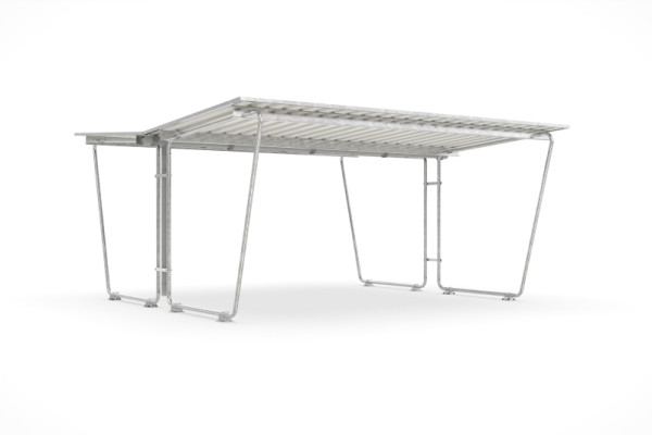 WSM Überdachung Siegen S28 verzinkt als Bausatz, 102001559