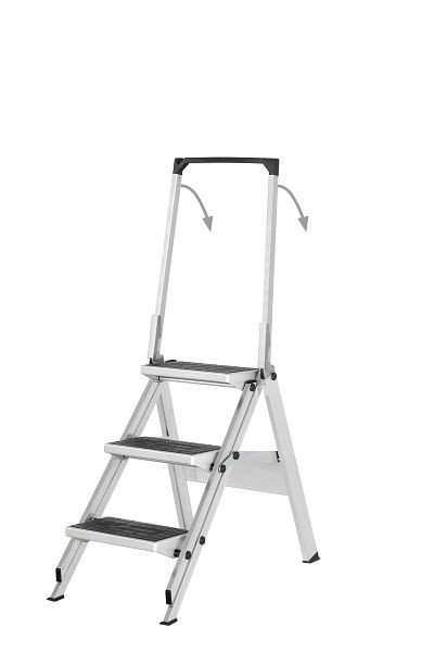 HYMER Sicherheitstreppe mit Bügel, 3 Stufen, Standhöhe 0,70 m, 606103