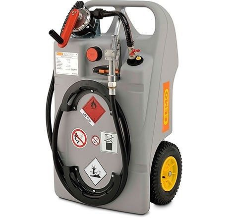 Cemo Diesel-Trolley 100 l Kurbelpumpe und Zapfventil, 11101