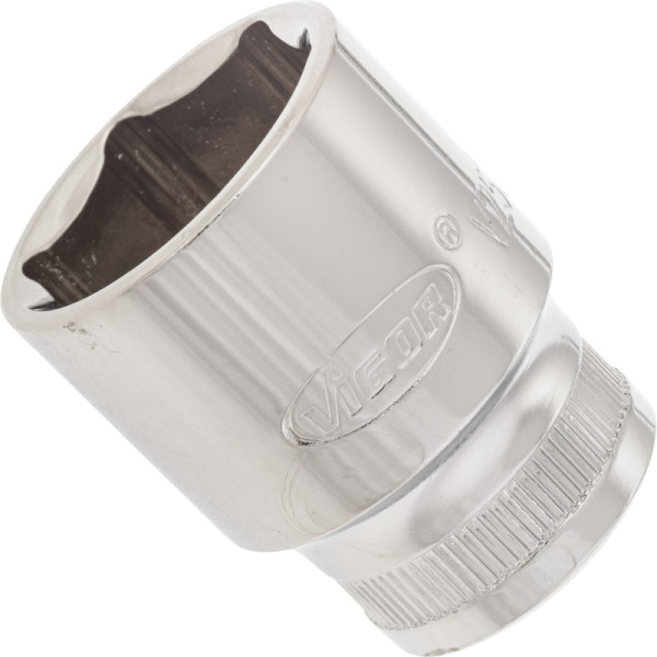 VIGOR Steckschlüsseleinsatz, Vierkant hohl 12,5 mm (1/2 Zoll), Außen-Sechskant Profil, 24 mm, V2570N