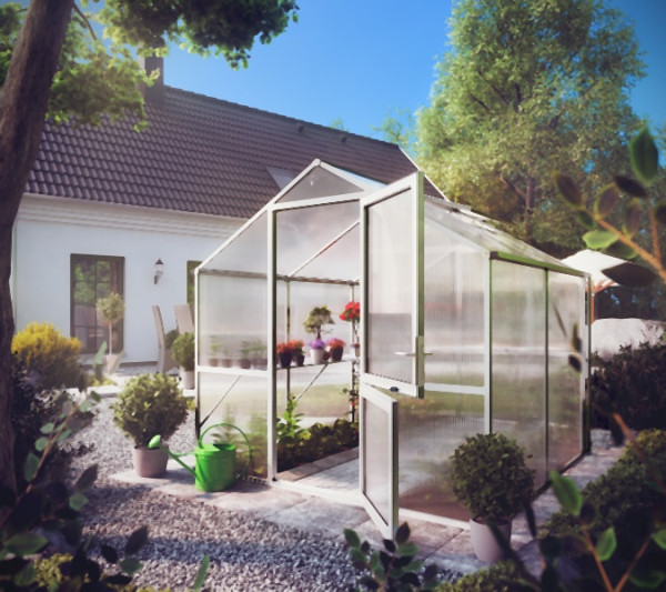 KGT Gewächshaus Rose II, pressblank, 2.17 x 2.33 x 2.15 m, 11200000