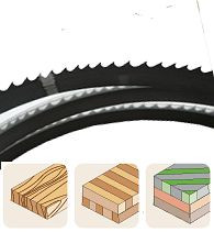Bayerwald Werkzeugstahl Bandsägeblatt, 2100 x 6 x 0.65 x 8, 120-20392