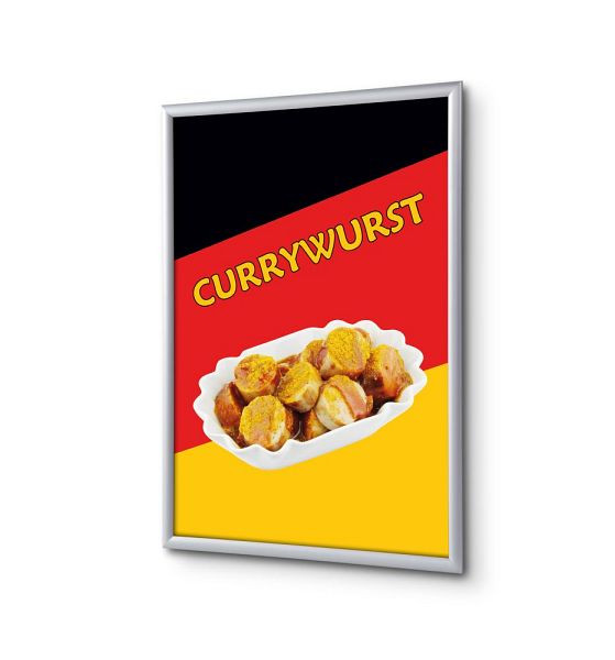 Showdown Displays Klapprahmen A4 Komplettset Currywurst, KRA4G25LPPI428