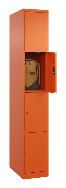 C+P Schließfachschrank Evolo PLUS, 4 Fächer, 1850x300x500mm, 2004/2004, 049000-104 S10023